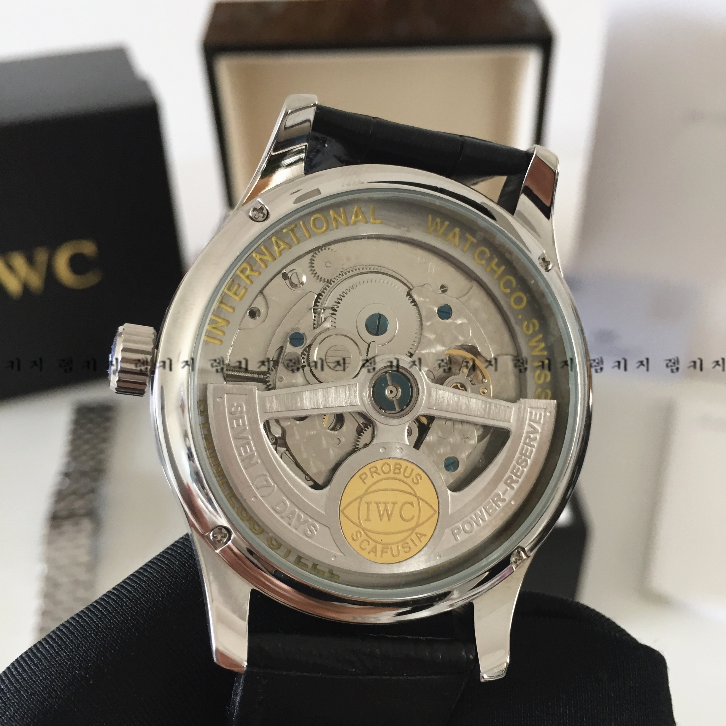 IWC 포르투기즈 7DAY 가죽시계 + 메탈스트랩